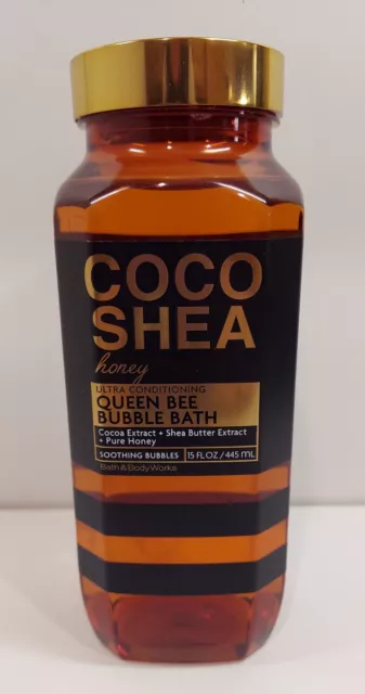 Bath & Body Works Coco Shea Honey Queen Bee Bubble Bath 15 oz