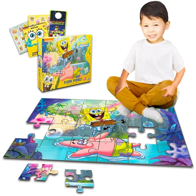 NEW NICKELODEON SPONGEBOB Squarepants 36 Piece Floor Puzzle 9.25