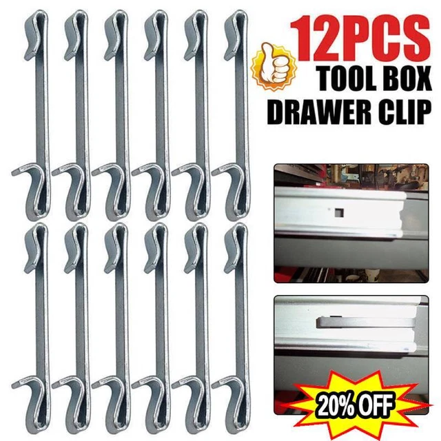 12PCS EARLY 2'' Double Loop Style Tool Box Drawer Slide Spring Keeper
