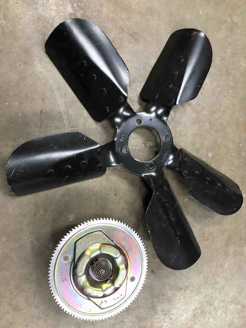 Corvette 427 Original GM Factory Installed Fan Five Blade steel & clutch