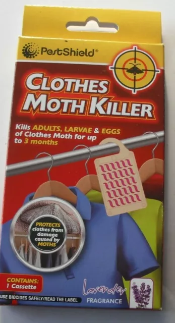 Pestshield Clothes Moth Insect Killer Cassette Lavender Scented Pest Control