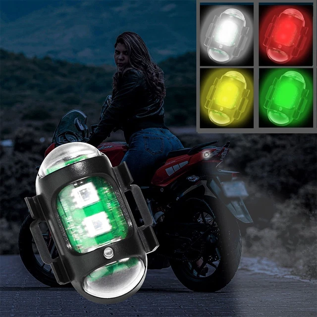 LED Aviation Lumière Stroboscopique Clignotant Navigation Lampe Pour Moto Drone