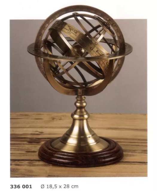 Astrolabio esférico en latón envejecido