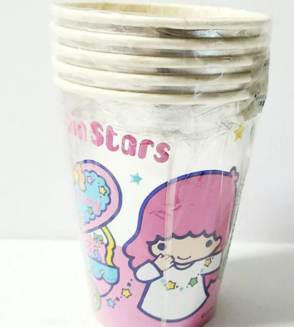 Little Twin Stars Paper foil Cup Ver,1 Old SANRIO 1985 Vintage Retro Rare