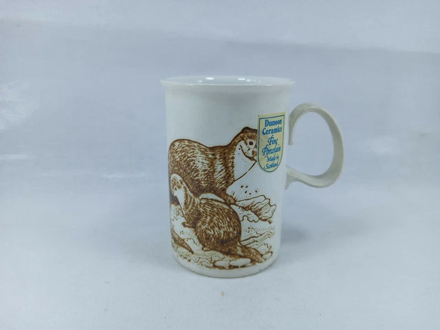 Vintage Dunoon Ceramics Stoneware Scotland Mug Wildlife Scottish