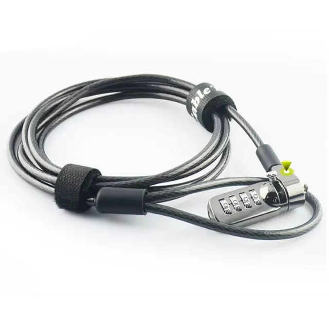 6.2 Foot NOTEBOOK LAPTOP COMPUTER LOCK WITH NUMBER SECURITY CABLE CHAIN