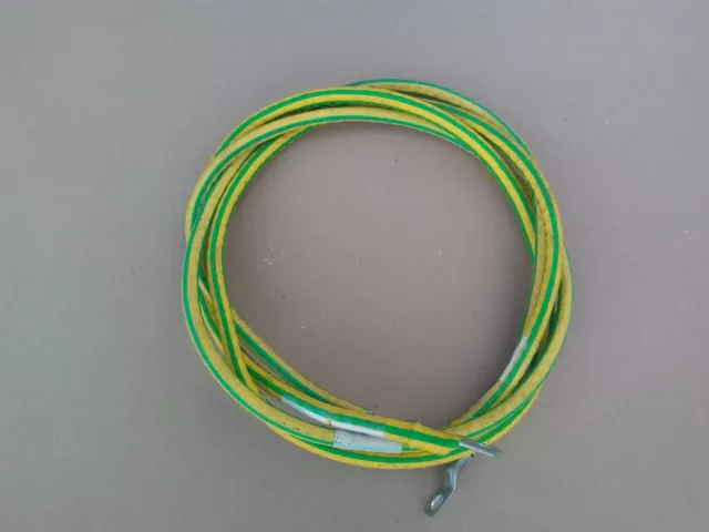 2 liaisons : fils / cable de terre 25mm2 + cosses longueur 1.20m  souple