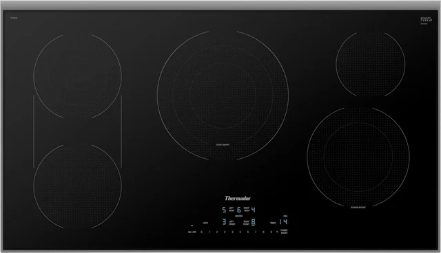 Thermador Masterpiece Series CET366YB 36" Electric Cooktop with 5 Elements Thermador Masterpiece Series CET366YB 36" Electric Cooktop with 5 Elements