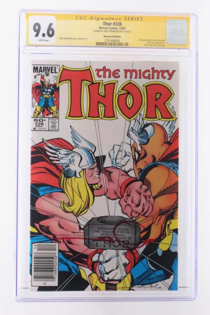 Thor #338 - Marvel Comics 1983 CGC 9.6 2nd app of Beta Ray Bill Signed: Simonson
