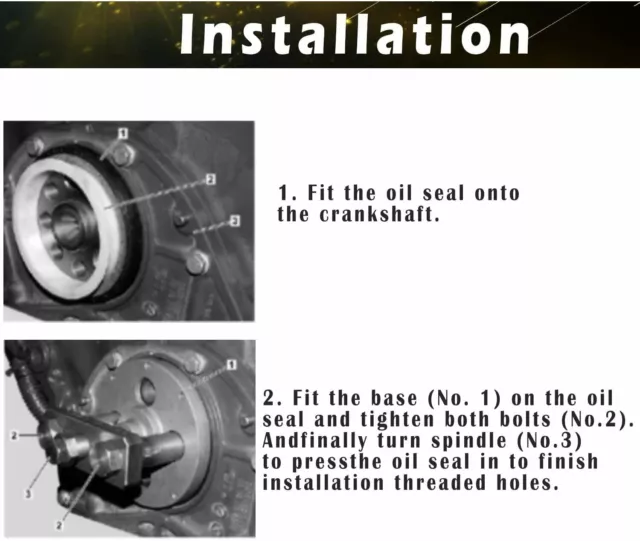 Detroit Diesel DD13 DD15 Front Crank Seal Remover & Installer Tool W541589023300 3