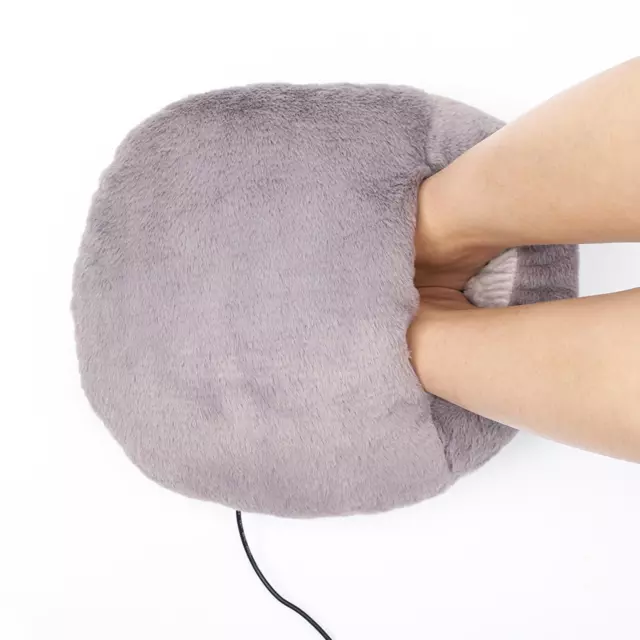 Chauffe-pieds électrique en peluche, coussin chauffant rapide USB Portable