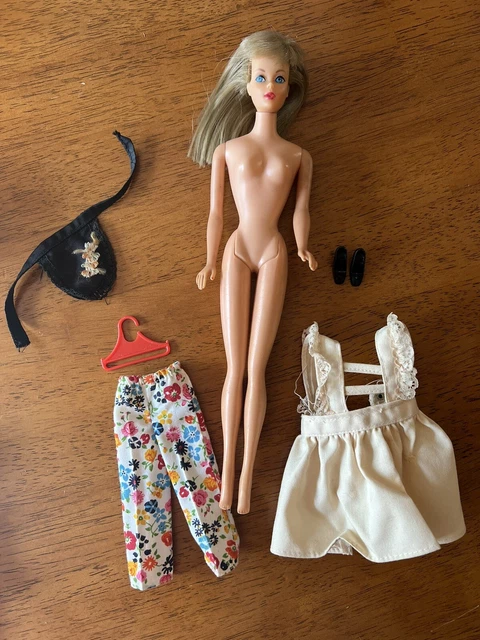 Rare Gorgeous 1962 Mitzie Barbie Doll Long Blonde Hair Great Condt. Accessories