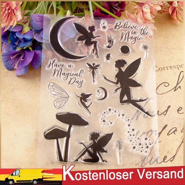 Fairy Clear Stamp Silicone Seal for DIY Scrapbooking Photo Card Making Crafts