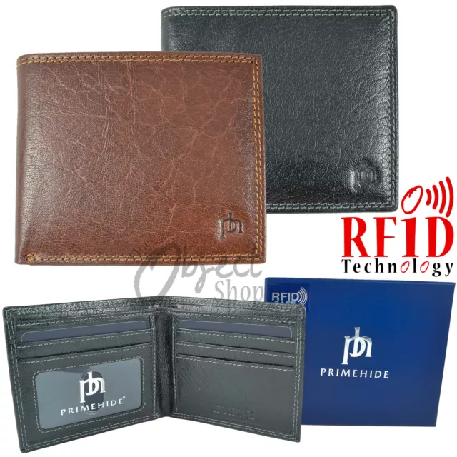 RFID Quality Real Italian Finish Leather Wallet Credit Card Holder Prime Hide 55