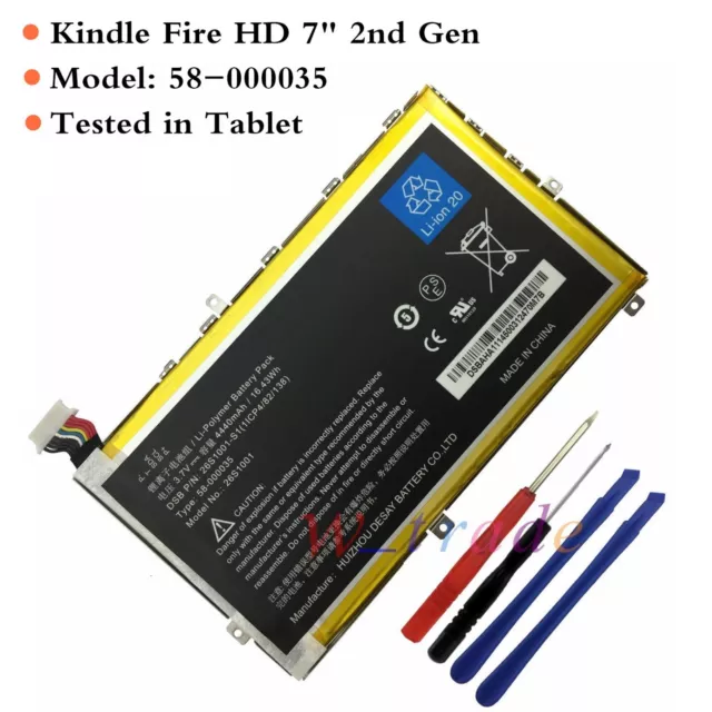 New Battery 26S1001 58-000035 For Amazon Kindle Fire HD 7" 2nd Gen X43Z60