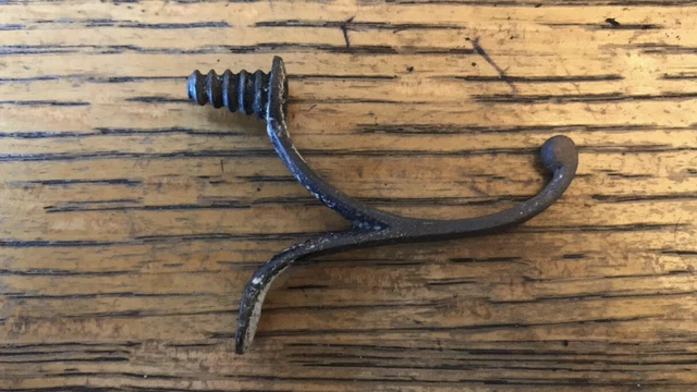 Antique Cast Iron Coat Hook - 2"
