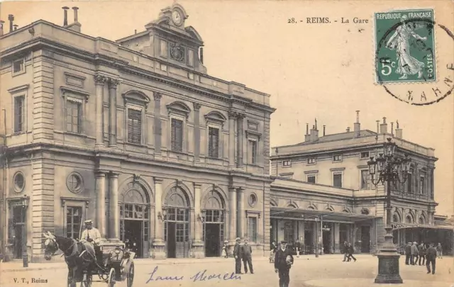 Cpa 51 Reims La Gare