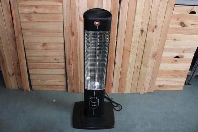 ICQN 2300 Watt Stand Heizstrahler | 4 Heizstufen mit Fernbedienung | Kohlenstoff
