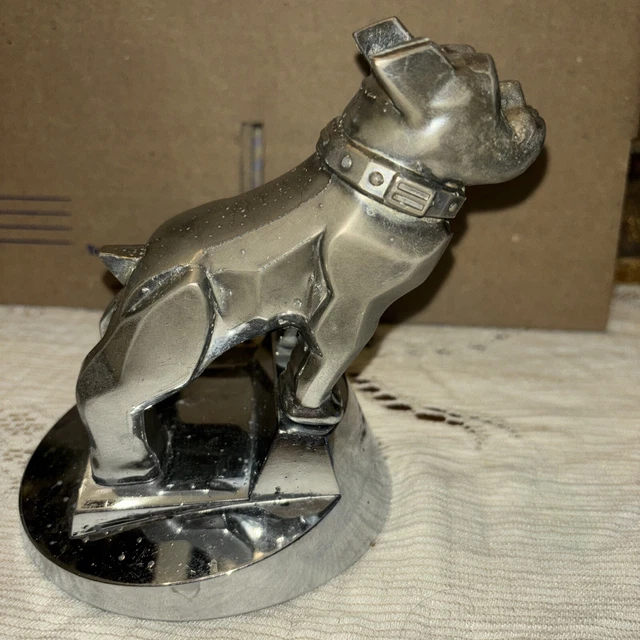 VINTAGE MACK TRUCK Bulldog Hood Ornament & Base Emblem Design Patent