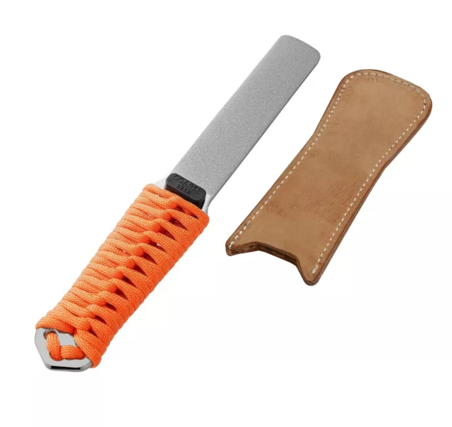 BPS Knives Sharpening Kit 3 Stones 80 240 800 and Leather Strop Compound  Nylon Case Whetstones Pocket Outdoor Field Knife Sharpener Stones 