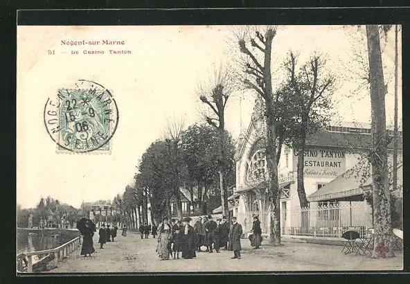 CPA Nogent-sur-Marne, Le Casino Tanton, vue de la rue 1906