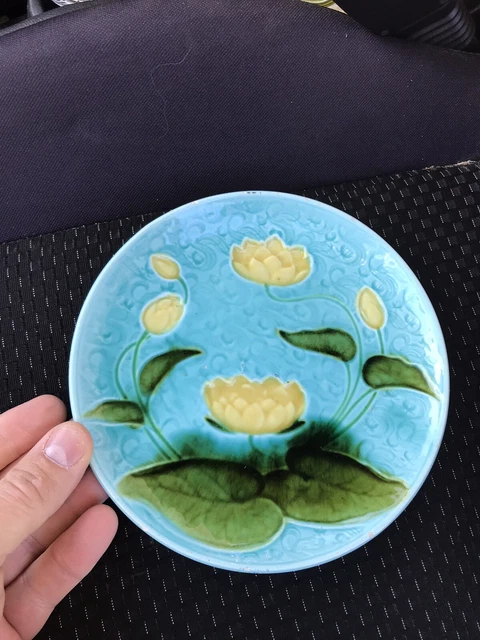 Art Nouveau  30CM  SMF Schramberg Germany Majolica Plate