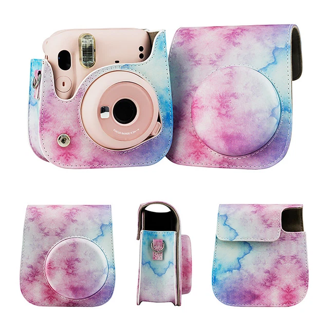 Camera Bag Anti-scratch Dust-proof Digital Camera Oil Paint Faux Leather Storage