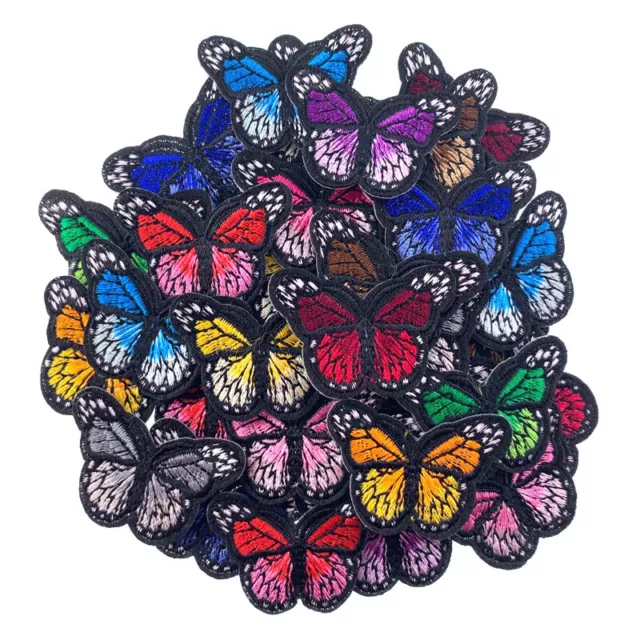 Iron On Patch Embroidered Badge- Butterfly