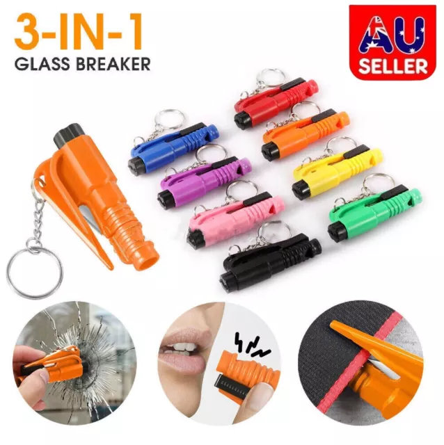 Car Window Glass Breaker Emergency Escape Tool Seat Belt Cutter Safety keychain