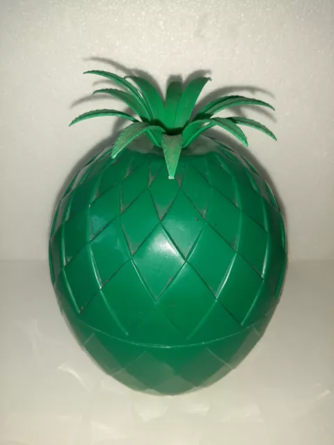 Seau à glaçons vintage ananas vert années 70