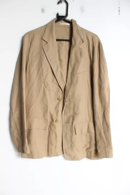 VIntage MEXX Mens Linen Blazer Jacket - Brown - SIze UK 40 EU 50 (V-C9)