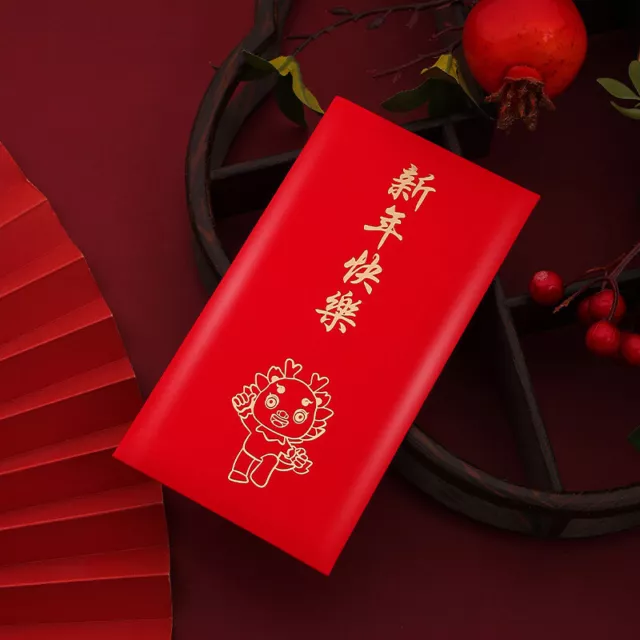 6pcs Chinese New Year Lucky Red Envelope Gift Envelope Dragon Year Money Pocket