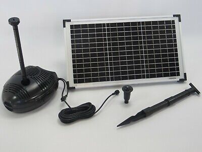 Hauteur Étang de Jardin Fontaine Plongée Filtre Esotec 20 W Pompe Solaire 630L 