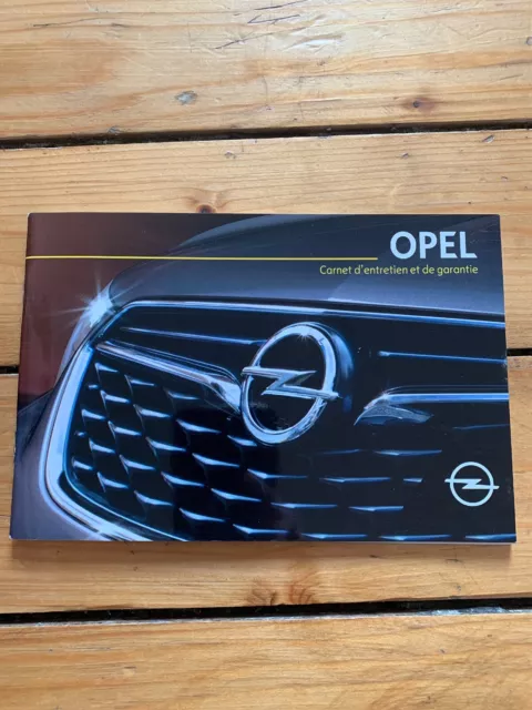 Carnet D Entretien Opel D Origine