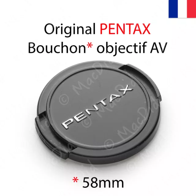 Original Pentax bouchon avant objectif 58mm cosmétique usée mais fait le job