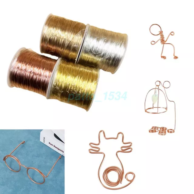 DIY Sculpture wire Copper Plated modelling craft jewellery clay models 100m SALE