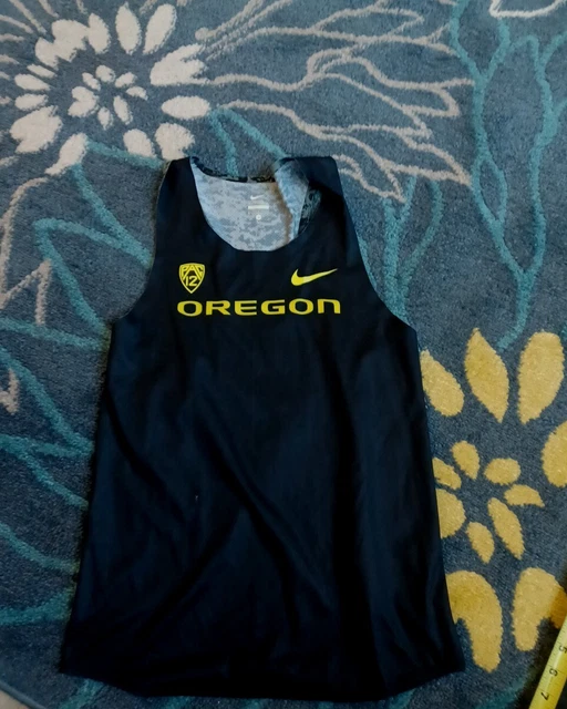 Oregon Ducks Nike PE Team Issued Track & Field SINGLET MENS Sz SMALL TANK TOP