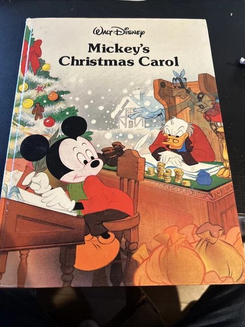 Vintage Walt Disney Mickeys Christmas Carol Twin Books 1988