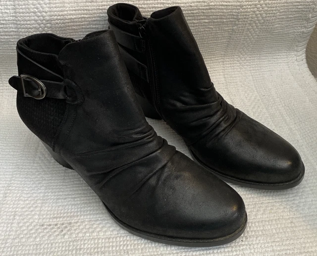 NATURALIZER REAGAN ANKLE Boots Women s Size 11 M Black 19.79 PicClick