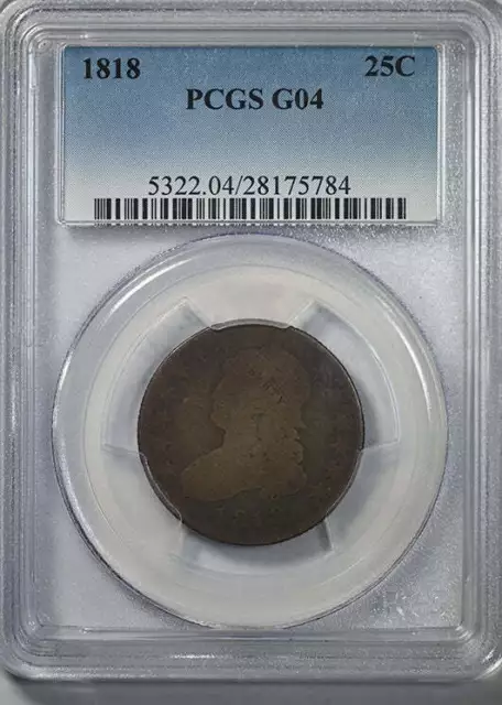 1818 Capped Bust Quarter 25C PCGS G04