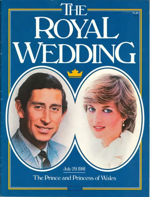 The Royal Wedding Magazine July 29 1981 Prince Princess of Wales Diana Charles