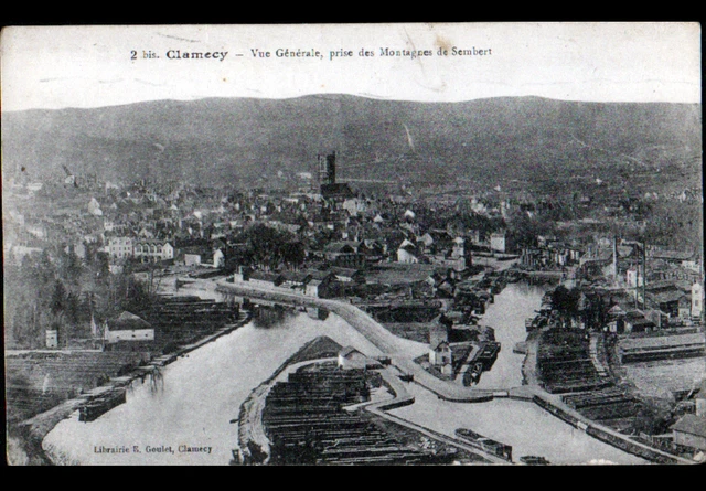 CLAMECY (58) VILLAS vues des MONTAGNES DE SEMBERT , cliché début 1900