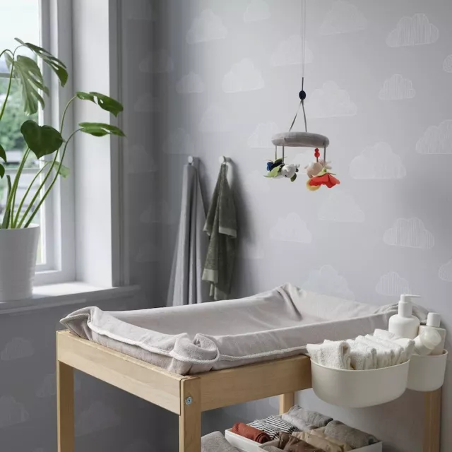 IKEA SKÖTSAM Cover for babycare mat, grey, 83x55 cm 3