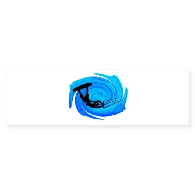 CafePress KITEBOARD 10"x3" Rectangle Bumper Sticker Car Decal (1802042879)