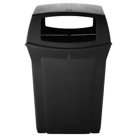 Rubbermaid Commercial Fg917388bla 45 Gal Square Trash Can, Black, 24 3/4 In