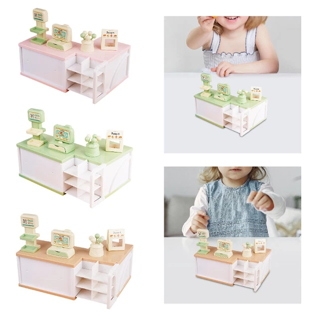 Lot De 40 Accessoires Geobra Pour Magasin / Maison De Poupée – Caisse, Balance, Paniers... (Échelle 1:12)