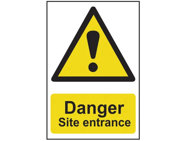 Scan Danger Site Entrance - PVC Sign 400 x 600mm SCA4102