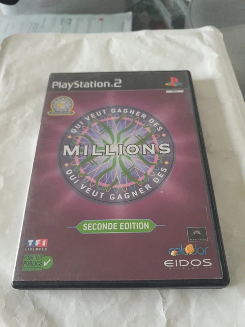 Jeu PS2 'Qui Veut Gagner Des Millions ? Seconde Édition' - Version FR, En Très Bon état
