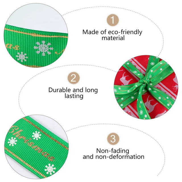 2x Weihnachten Handwerk Bänder Bogen, Band Urlaub Baum Band Bogen, Band 8