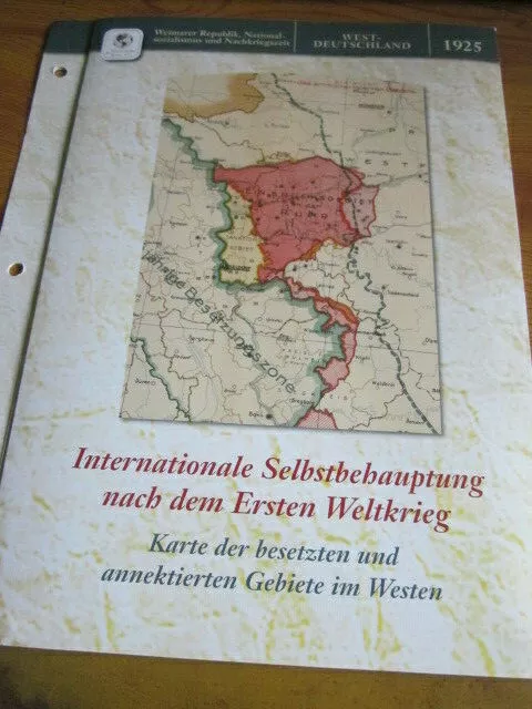 Dtsch.Geschichte in Historischen Karten 1925 Besatzung nach 1. Weltkrieg Westen
